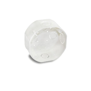 CAJA PLASTICA OCTAGONAL BLANCA INDUMA